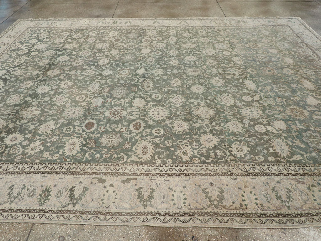 Vintage Persian Malayer Room Size Carpet, No.19172 - Staging