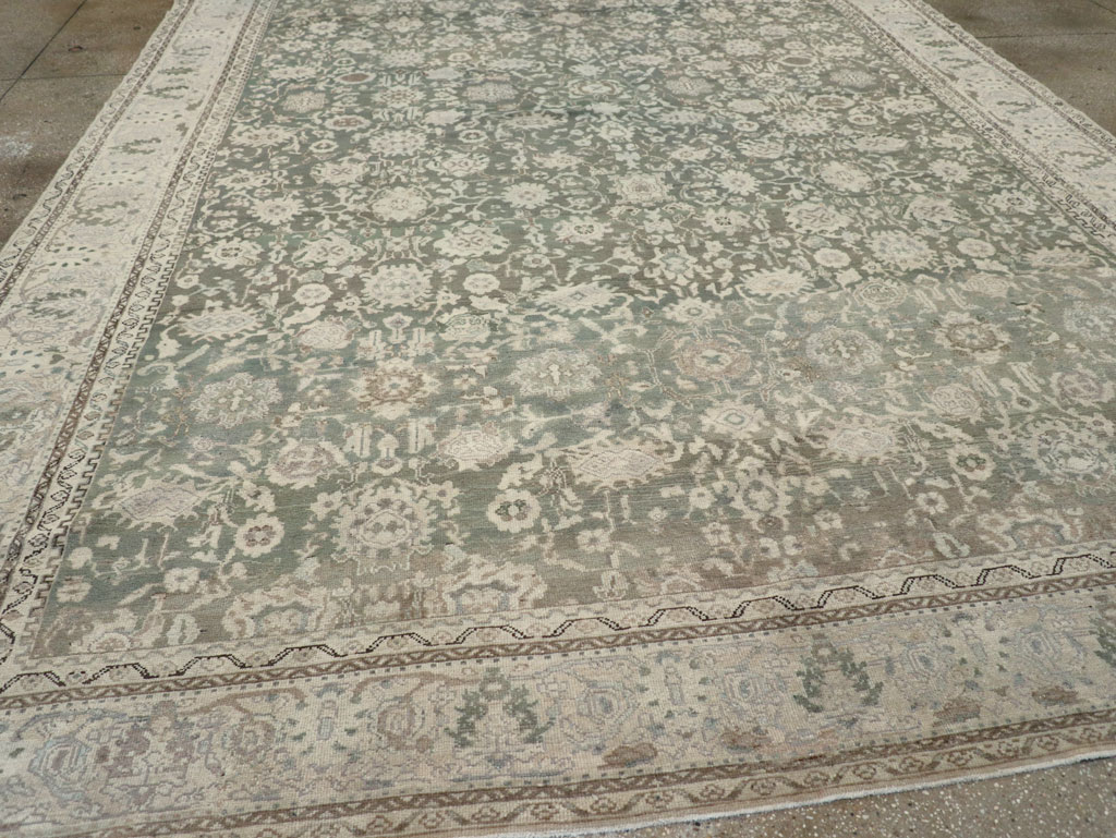 Vintage Persian Malayer Room Size Carpet, No.19172 - Staging