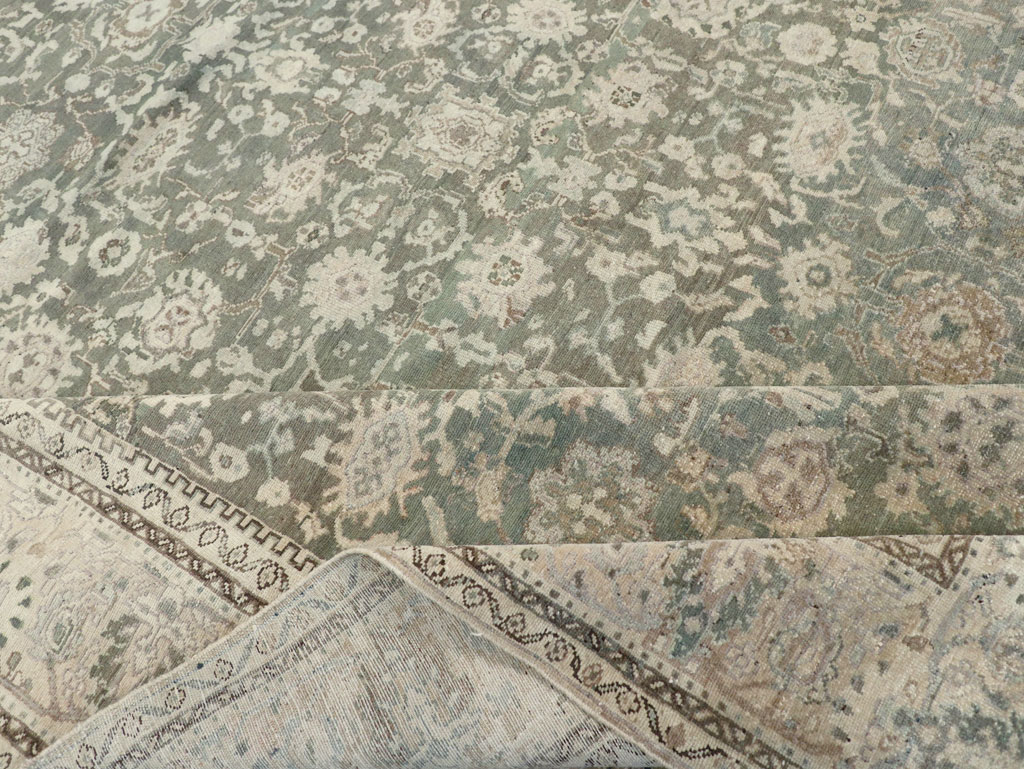 Vintage Persian Malayer Room Size Carpet, No.19172 - Staging