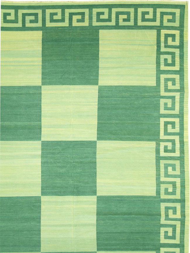 Vintage Indian Dhurrie Carpet, No.19189 - Staging