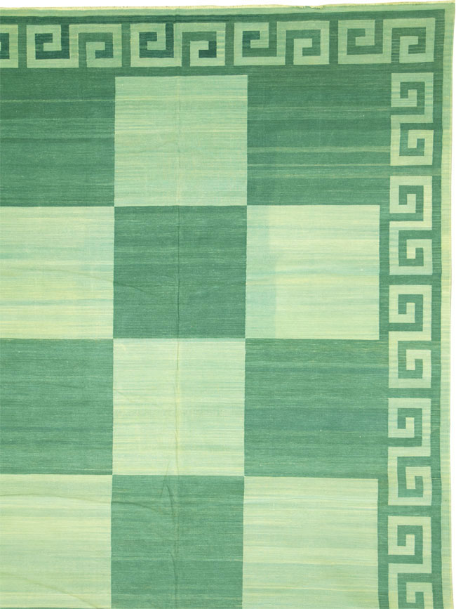 Vintage Indian Dhurrie Carpet, No.19189 - Staging