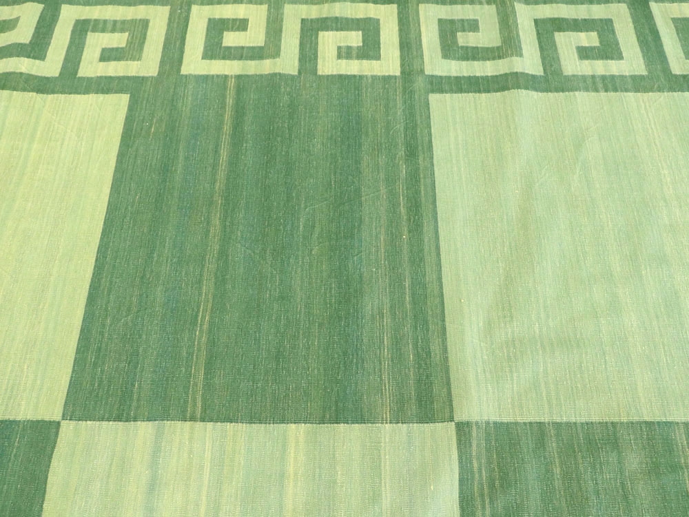 Vintage Indian Dhurrie Carpet, No.19189 - Staging