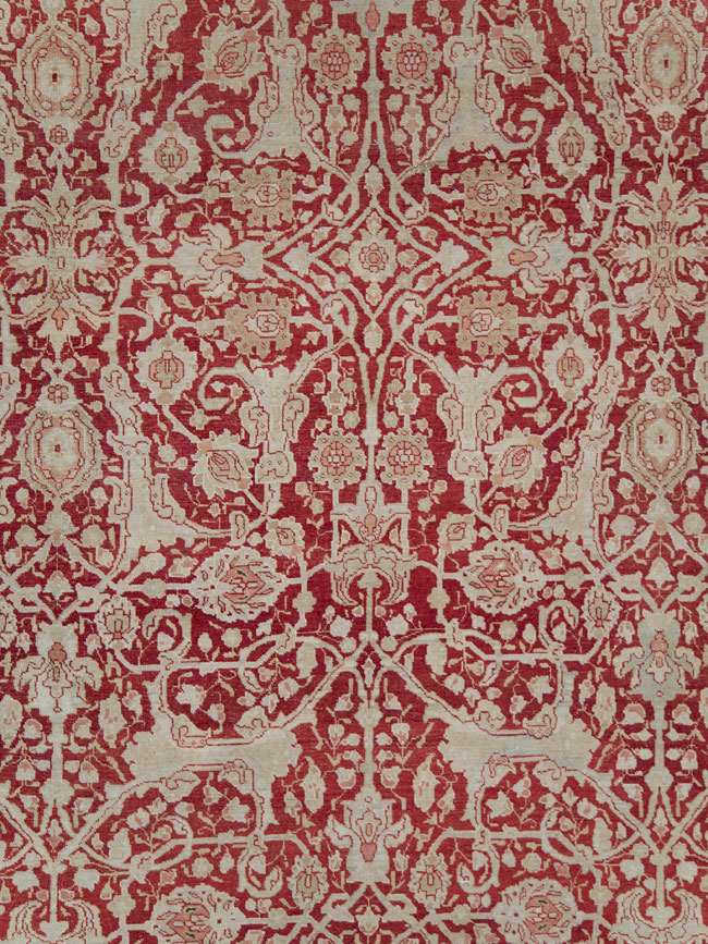 Antique Persian Tabriz Carpet, No.19199 - Staging