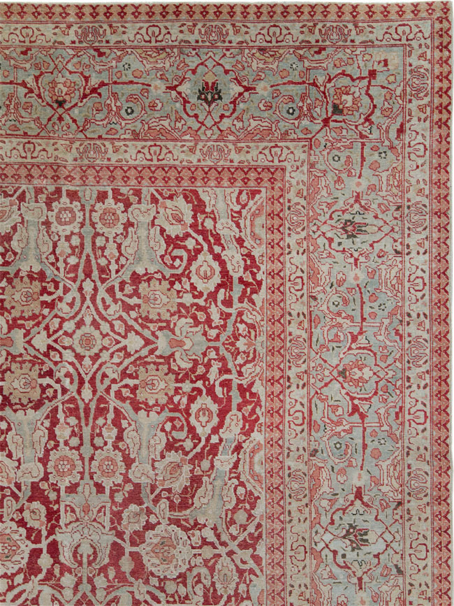 Antique Persian Tabriz Carpet, No.19199 - Staging