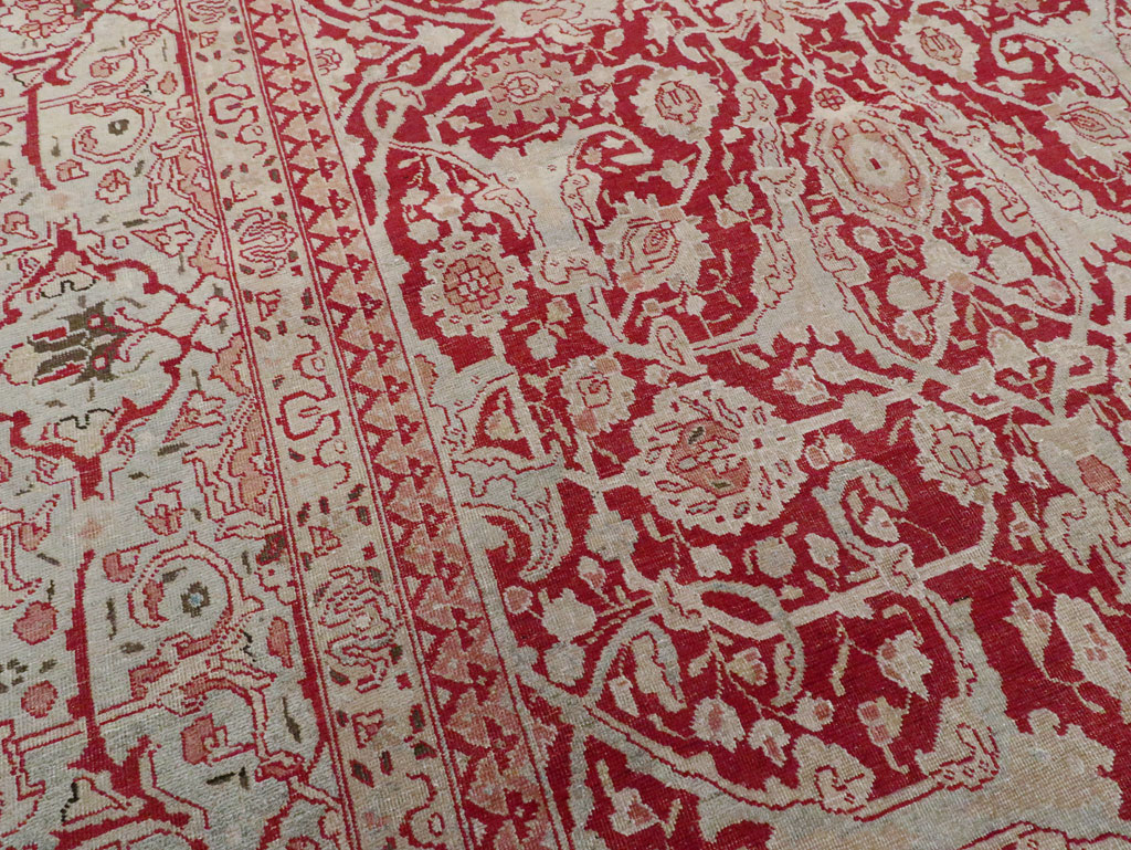 Antique Persian Tabriz Carpet, No.19199 - Staging