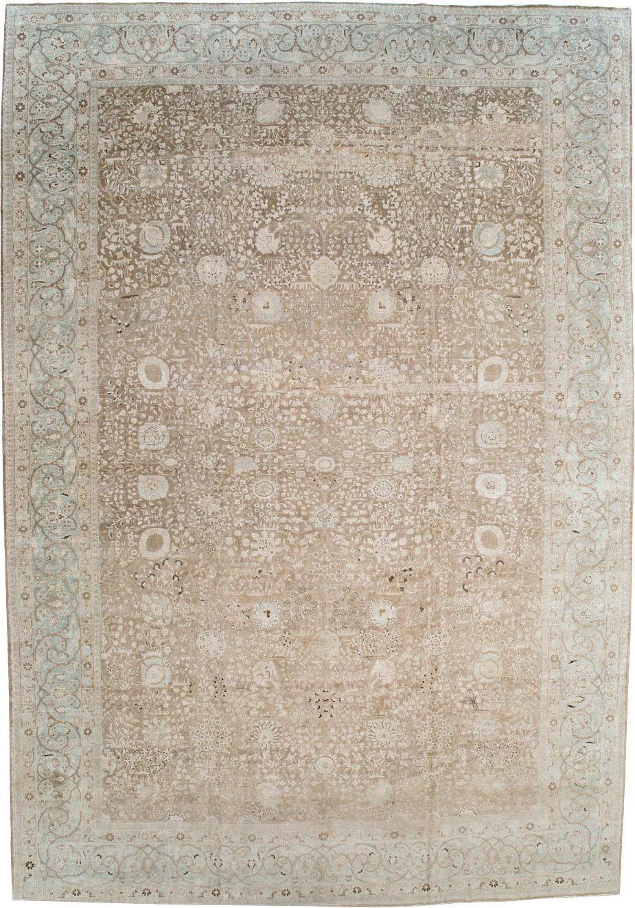 Antique Persian Tabriz Carpet, No.19200 - Staging