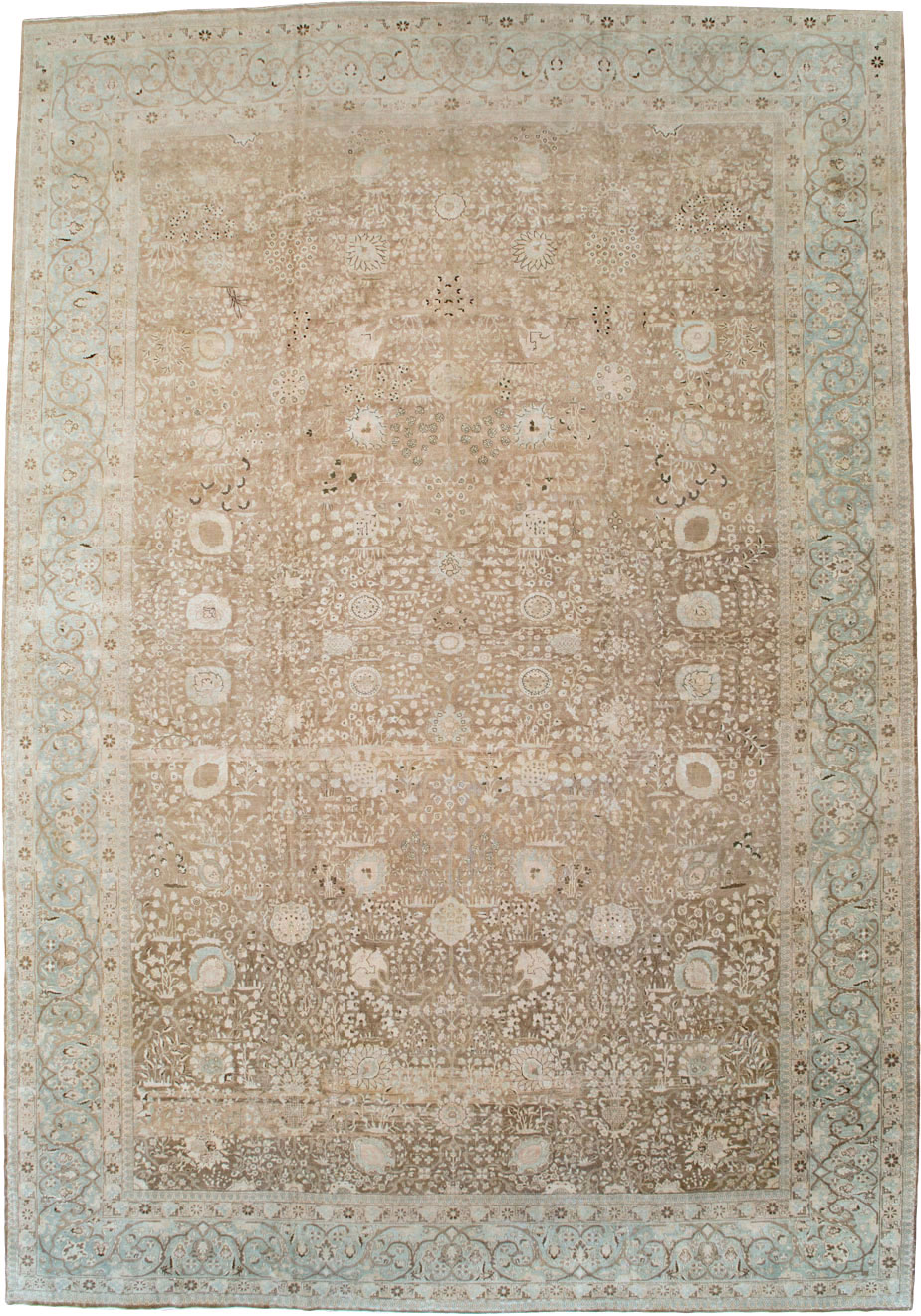 Antique Persian Tabriz Carpet, No.19200 - Staging