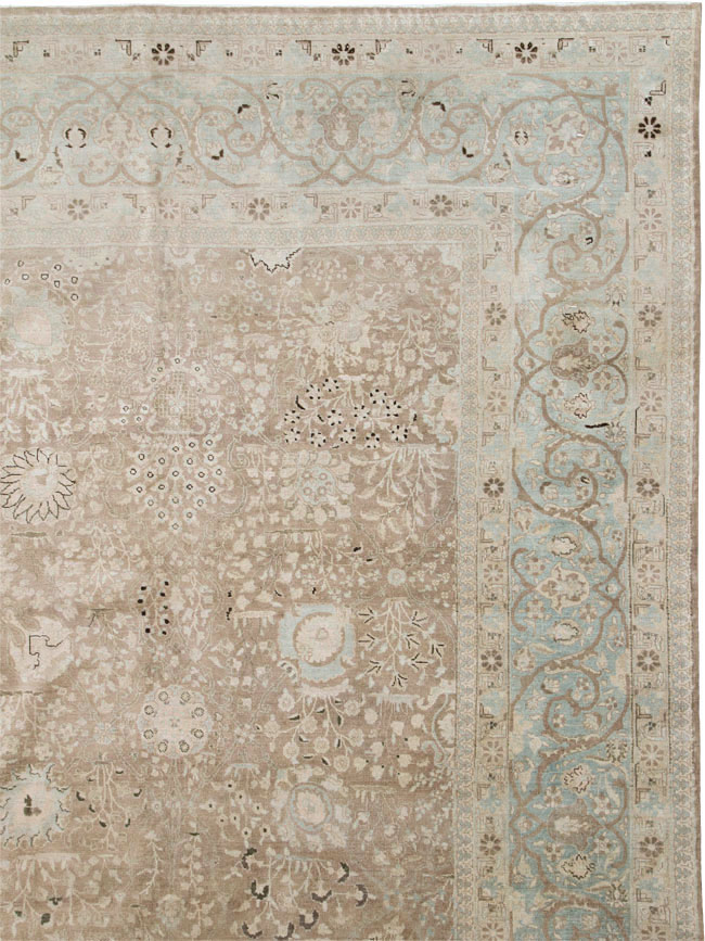 Antique Persian Tabriz Carpet, No.19200 - Staging