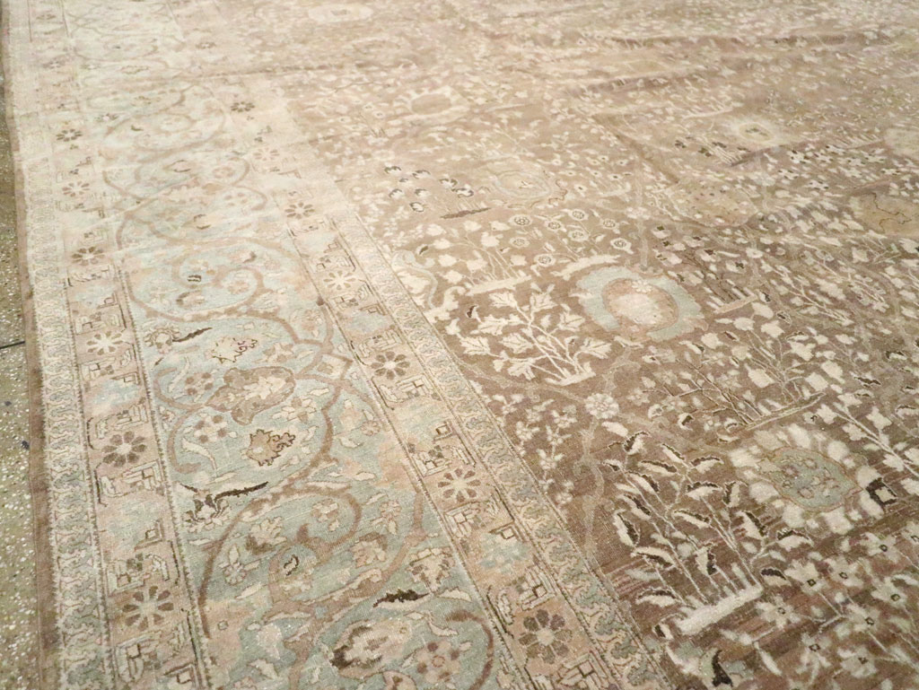 Antique Persian Tabriz Carpet, No.19200 - Staging