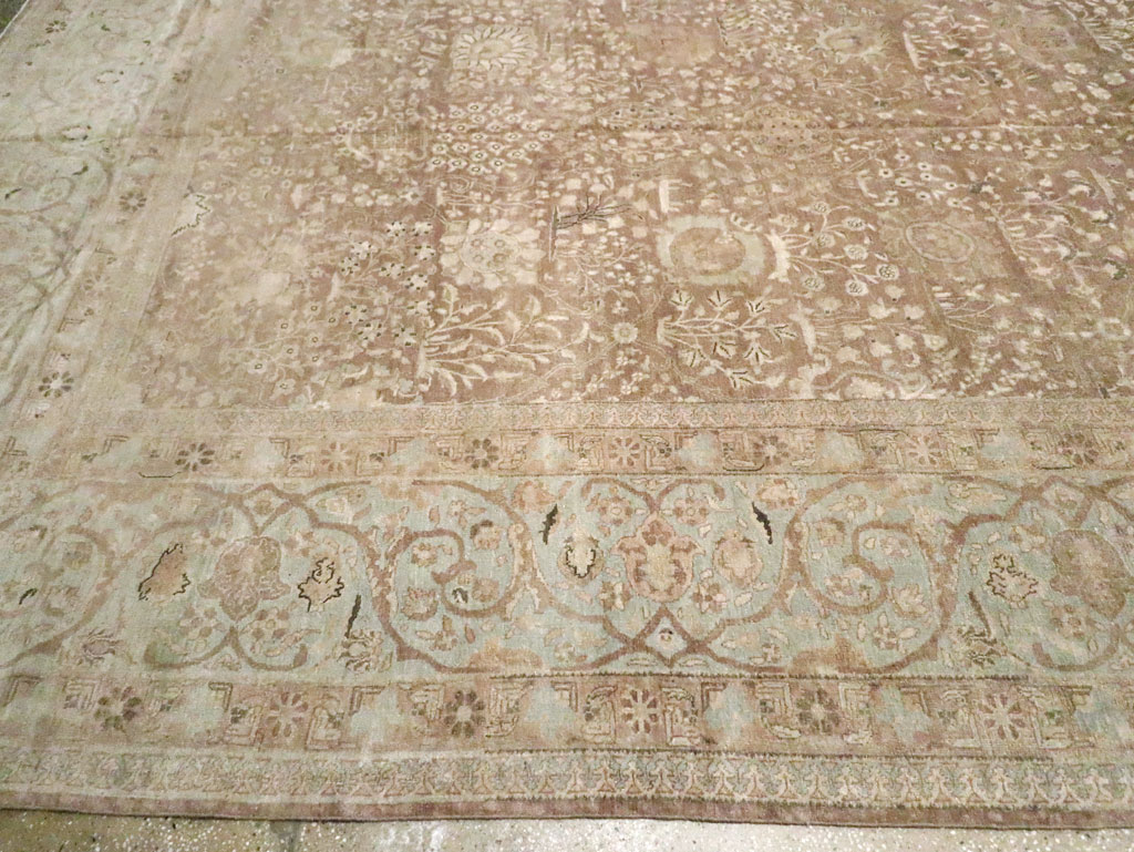 Antique Persian Tabriz Carpet, No.19200 - Staging
