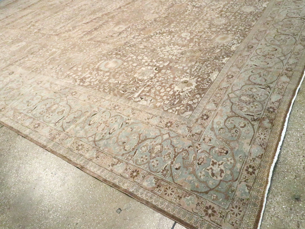 Antique Persian Tabriz Carpet, No.19200 - Staging