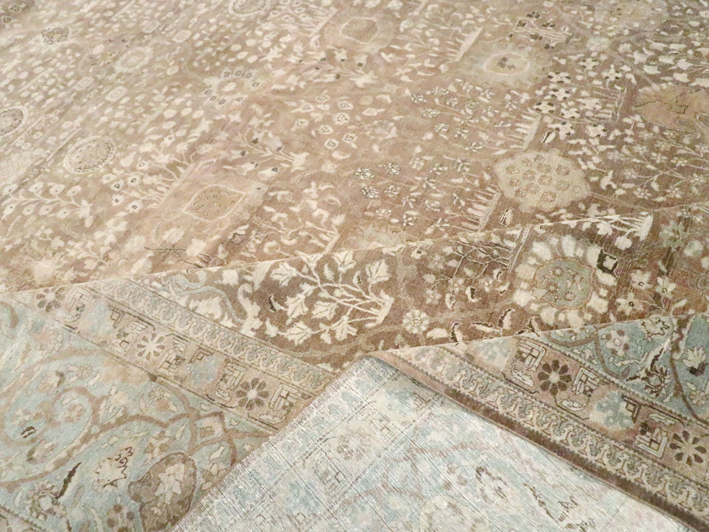 Antique Persian Tabriz Carpet, No.19200 - Staging