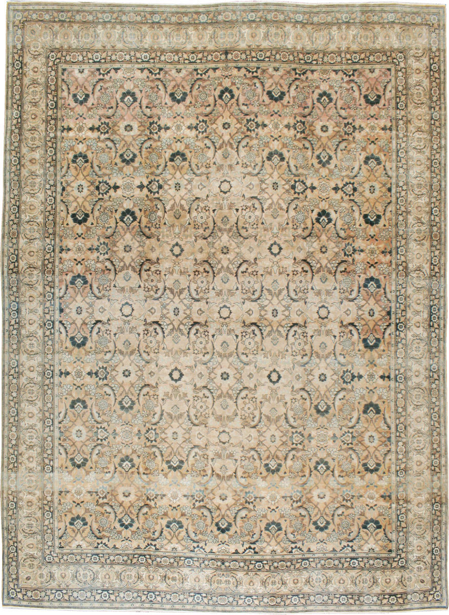 Antique Persian Lavar Kerman Carpet, No.19237 - Staging