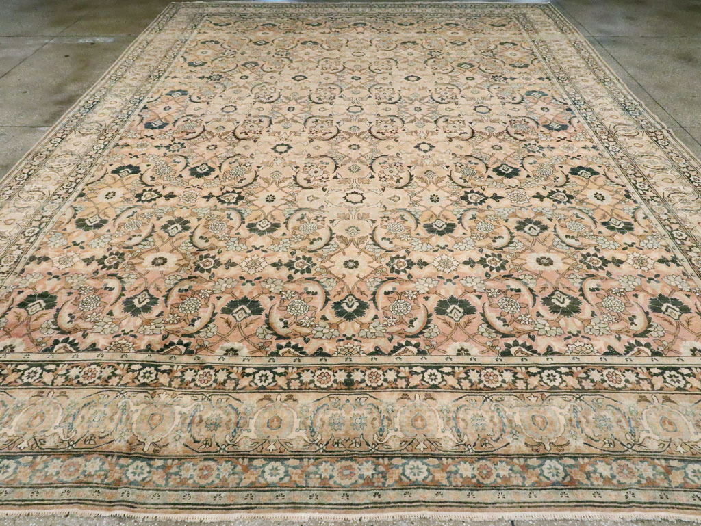 Antique Persian Lavar Kerman Carpet, No.19237 - Staging