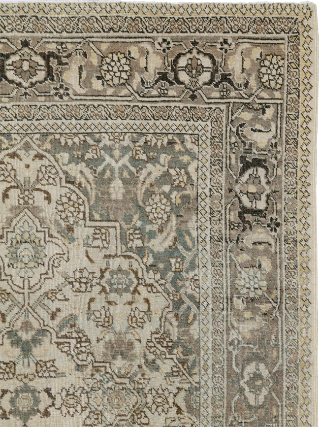 Antique Persian Tabriz Rug, No.19278 - Staging
