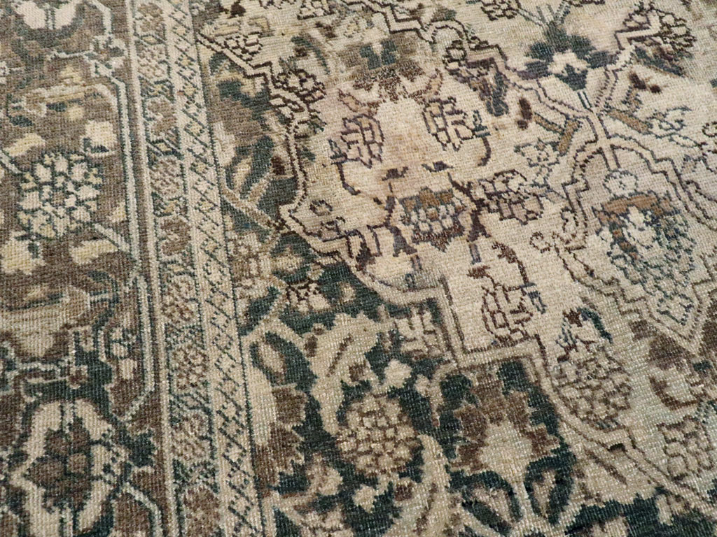 Antique Persian Tabriz Rug, No.19278 - Staging