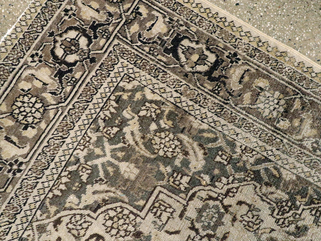 Antique Persian Tabriz Rug, No.19278 - Staging