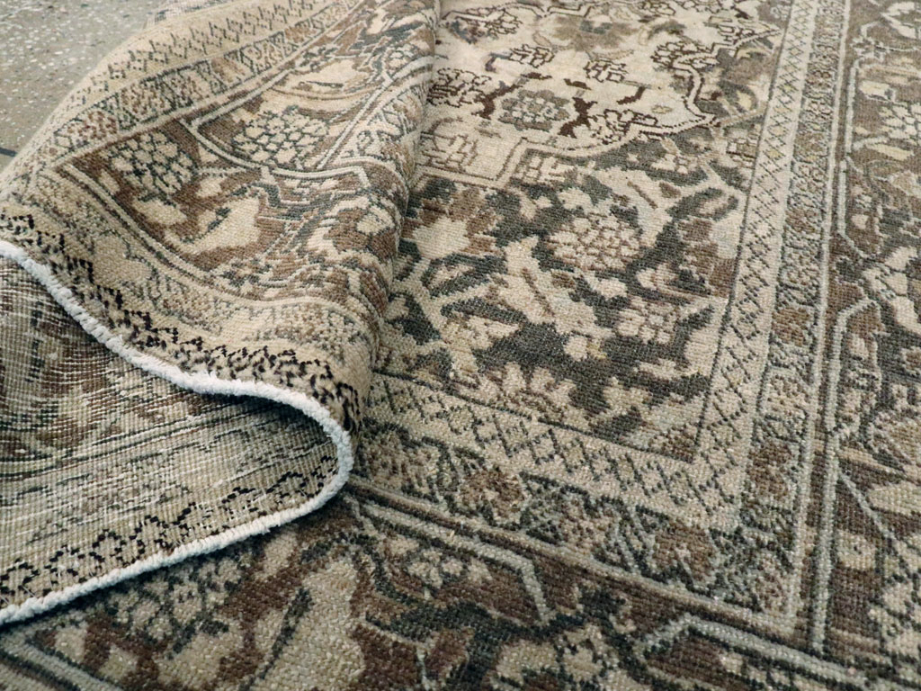 Antique Persian Tabriz Rug, No.19278 - Staging