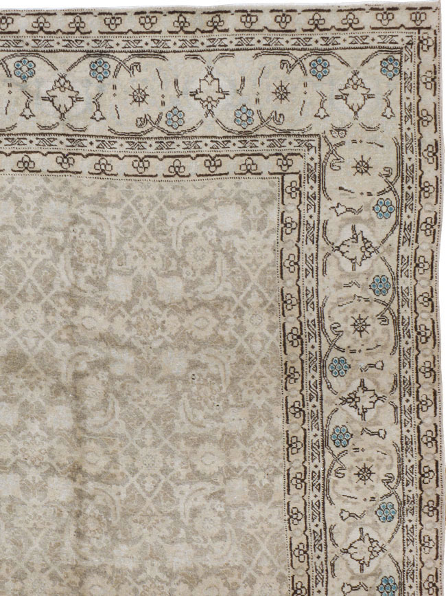 Antique Persian Tabriz Carpet, No.19283 - Staging