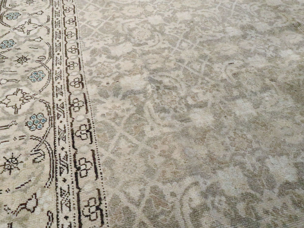 Antique Persian Tabriz Carpet, No.19283 - Staging