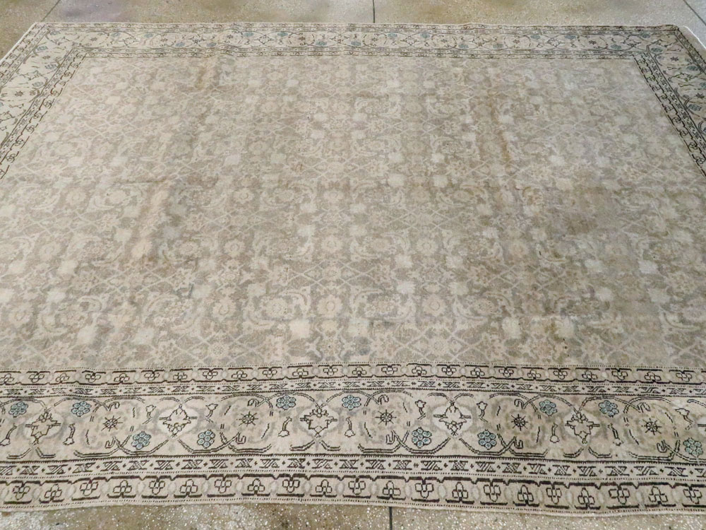 Antique Persian Tabriz Carpet, No.19283 - Staging