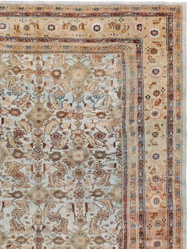 Antique Persian Mahal Carpet, No.19297 - Staging