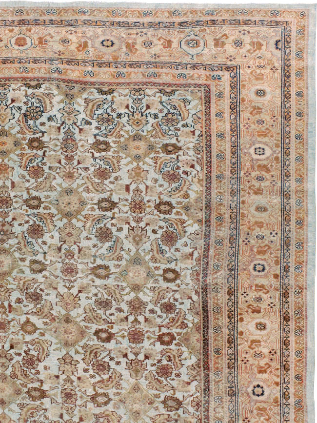 Antique Persian Mahal Carpet, No.19297 - Staging