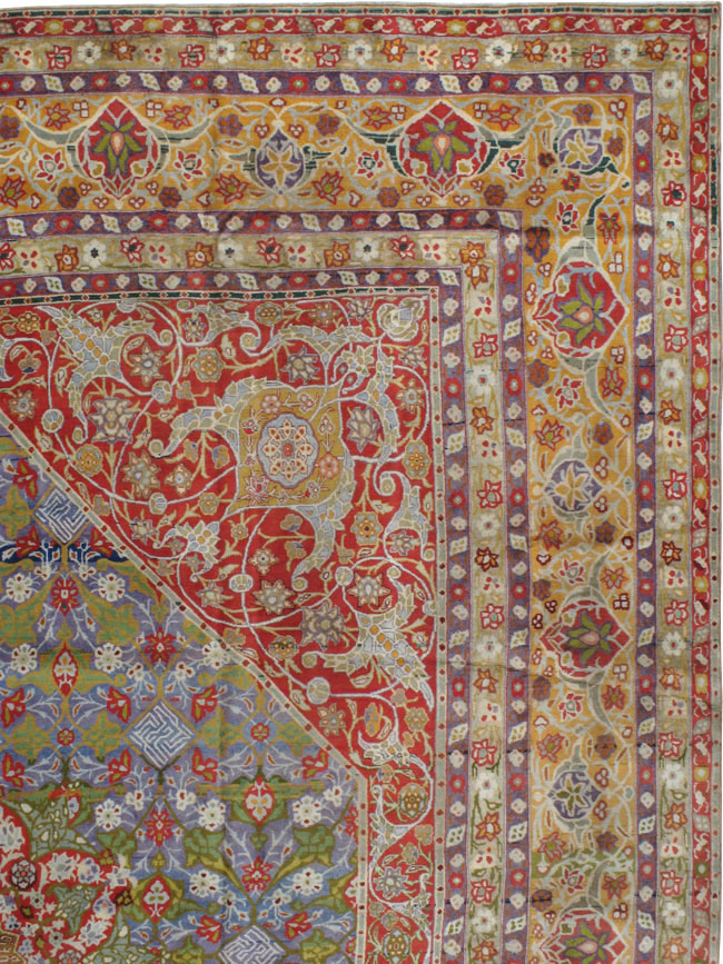 Antique Persian Tabriz Carpet, No.19943 - Staging