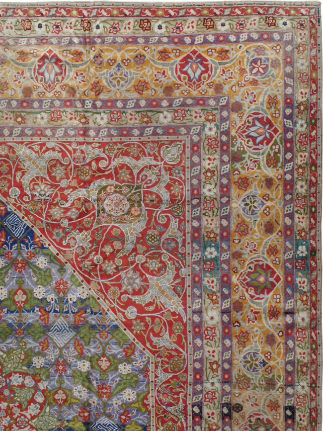 Antique Persian Tabriz Carpet, No.19943 - Staging