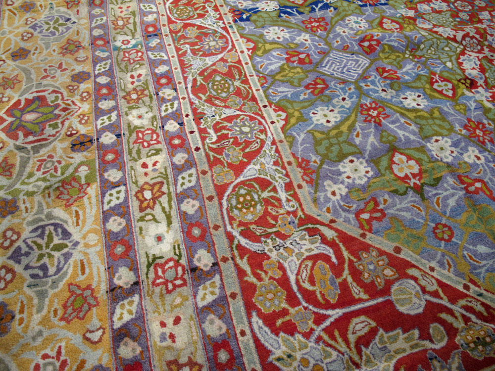 Antique Persian Tabriz Carpet, No.19943 - Staging