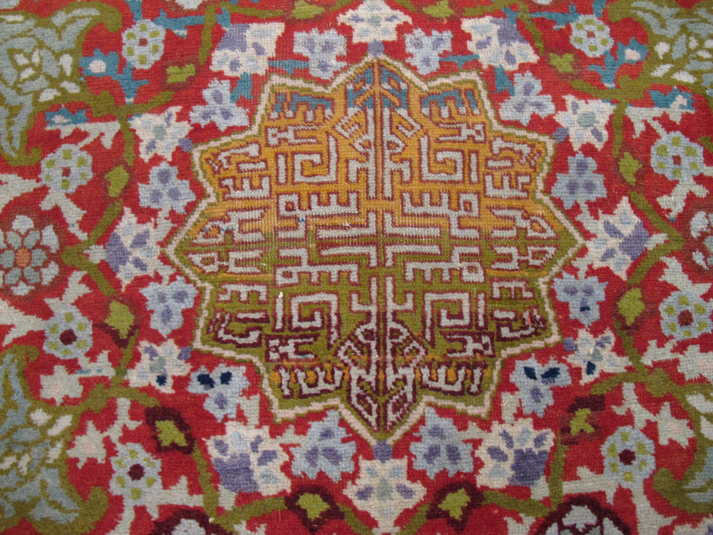 Antique Persian Tabriz Carpet, No.19943 - Staging