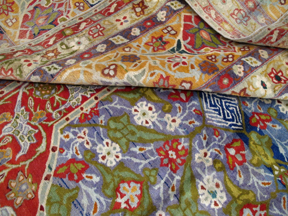 Antique Persian Tabriz Carpet, No.19943 - Staging