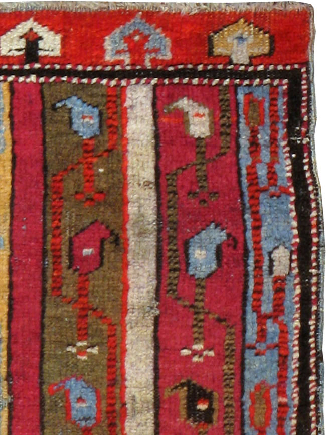 Antique Turkish Ghiordes Rug, No.19944 - Staging