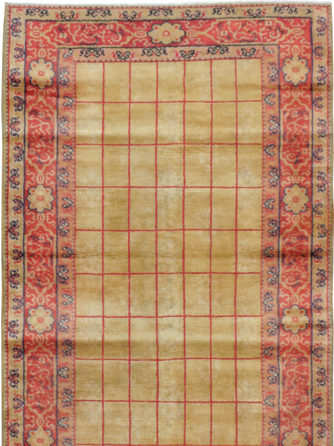Antique Turkish Borlou Oushak Runner, No.19945 - Staging