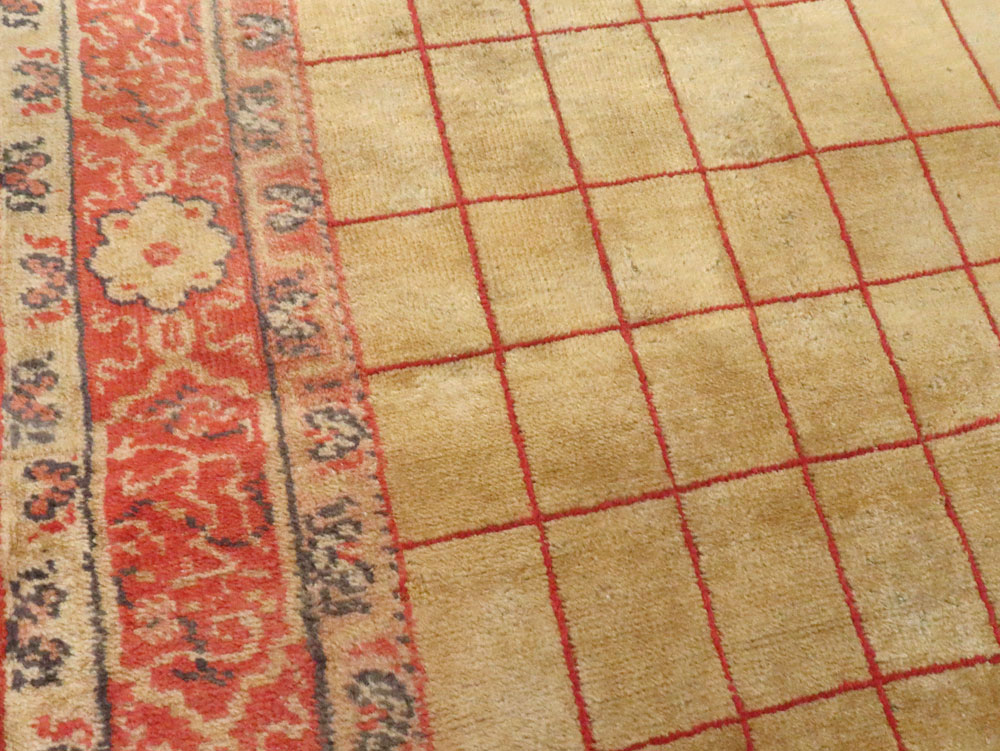 Antique Turkish Borlou Oushak Runner, No.19945 - Staging