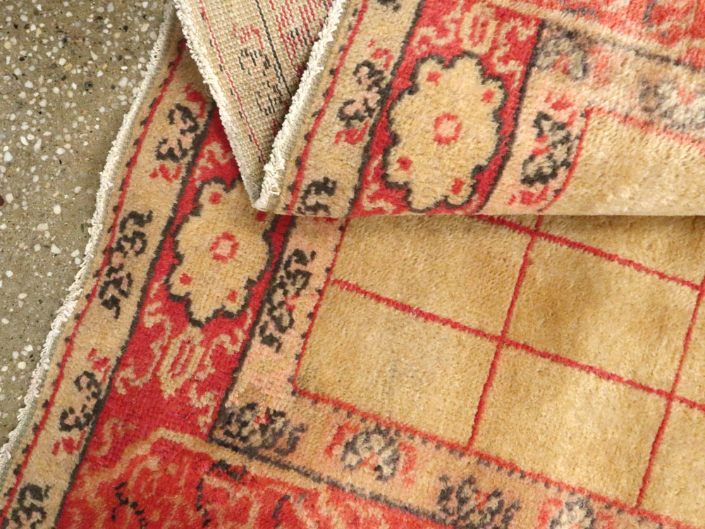 Antique Turkish Borlou Oushak Runner, No.19945 - Staging