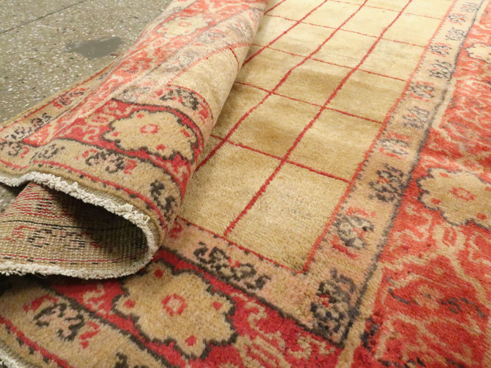 Antique Turkish Borlou Oushak Runner, No.19945 - Staging