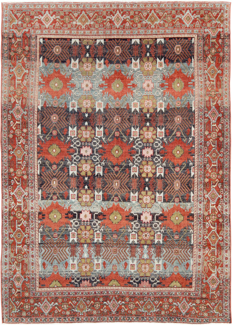 Antique Persian Senneh Rug, No.19946 - Staging