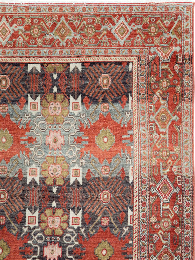 Antique Persian Senneh Rug, No.19946 - Staging