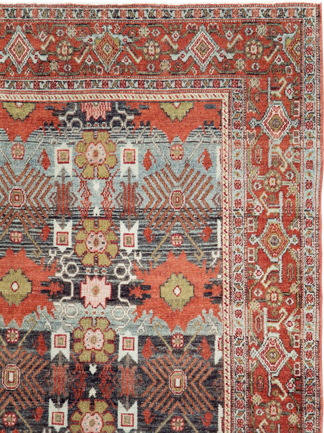Antique Persian Senneh Rug, No.19946 - Staging