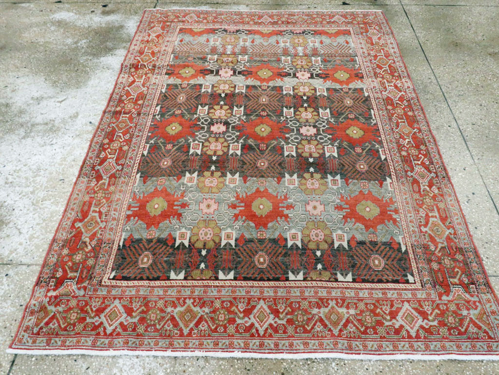Antique Persian Senneh Rug, No.19946 - Staging