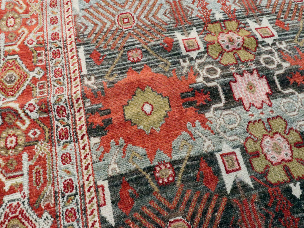 Antique Persian Senneh Rug, No.19946 - Staging