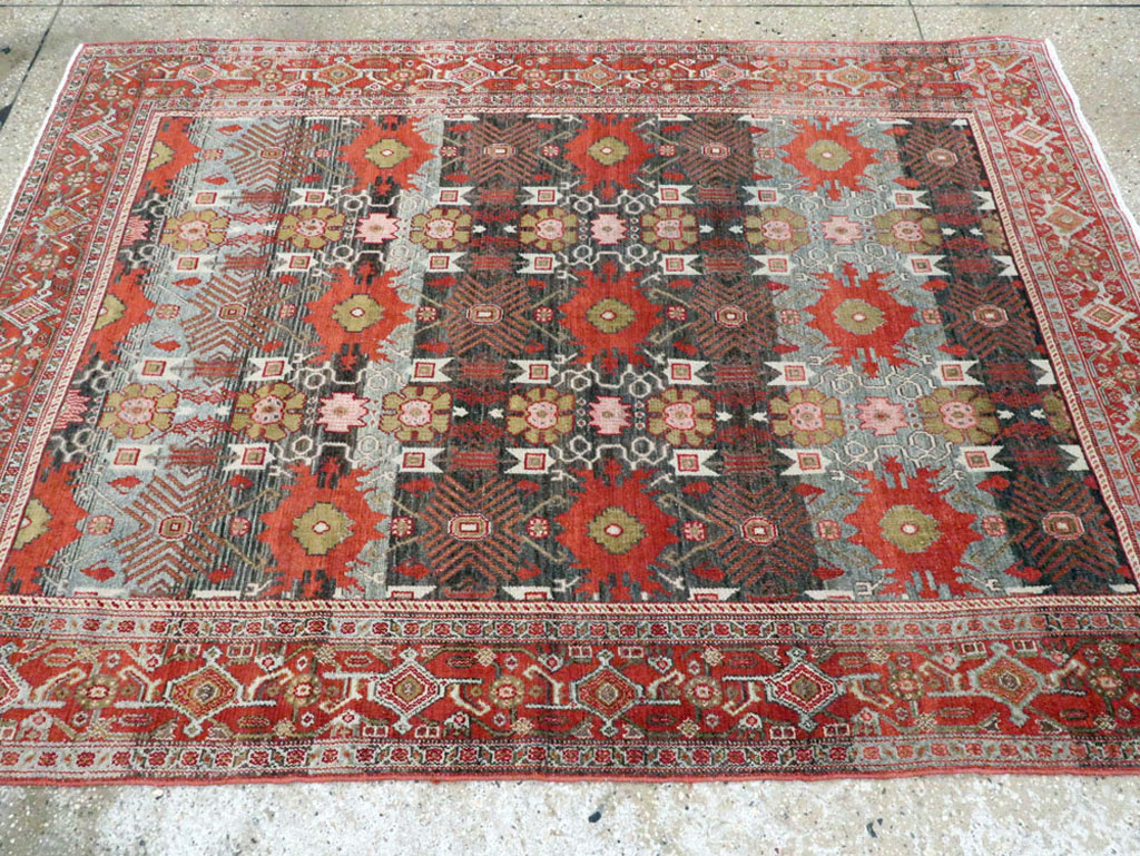 Antique Persian Senneh Rug, No.19946 - Staging