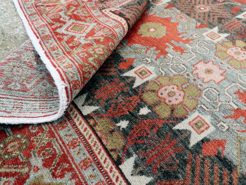 Antique Persian Senneh Rug, No.19946 - Staging