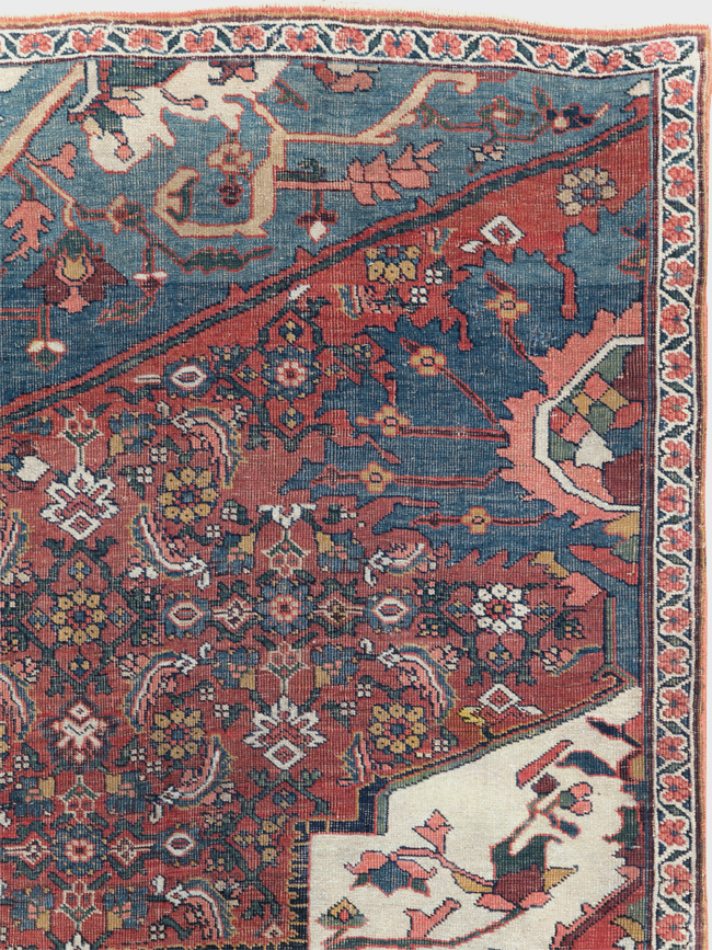 Antique Persian Bidjar Sampler Rug, No.19947 - Staging