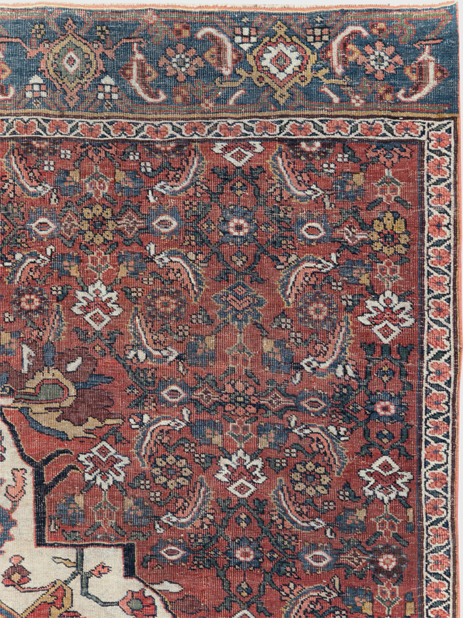 Antique Persian Bidjar Sampler Rug, No.19947 - Staging