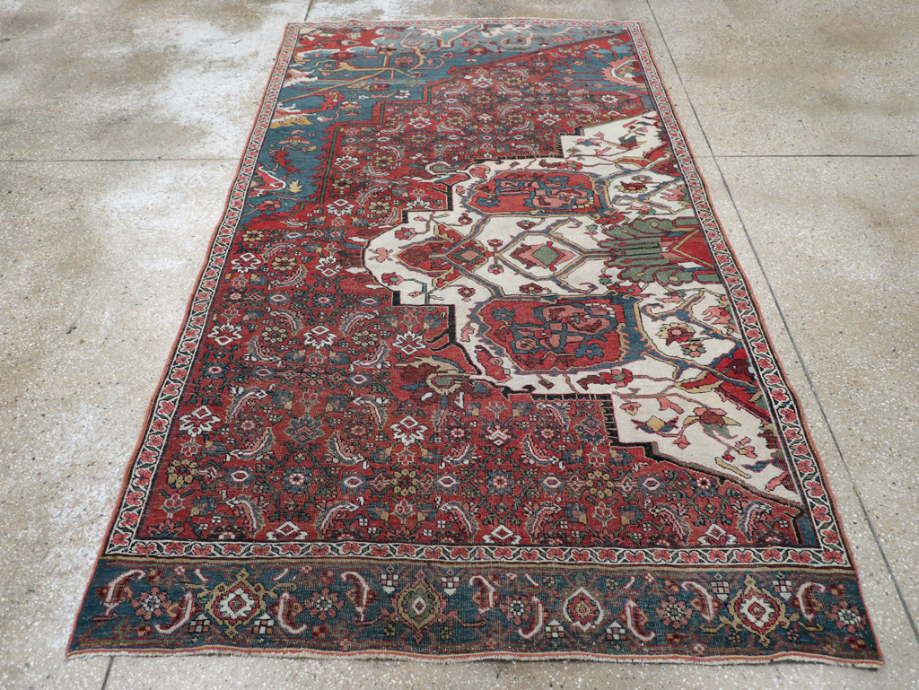 Antique Persian Bidjar Sampler Rug, No.19947 - Staging