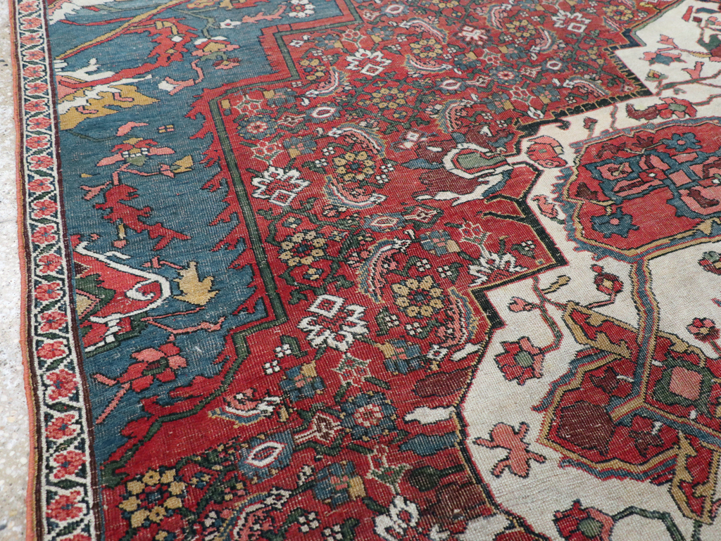 Antique Persian Bidjar Sampler Rug, No.19947 - Staging