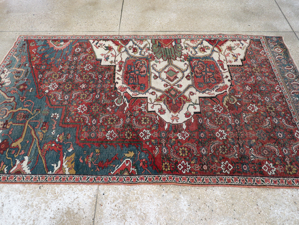 Antique Persian Bidjar Sampler Rug, No.19947 - Staging