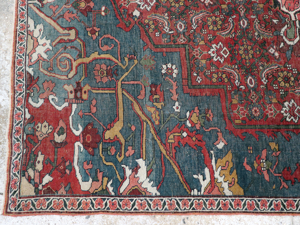 Antique Persian Bidjar Sampler Rug, No.19947 - Staging